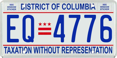 DC license plate EQ4776