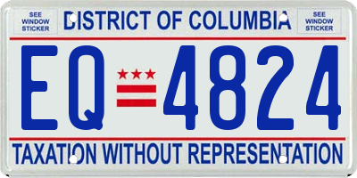 DC license plate EQ4824