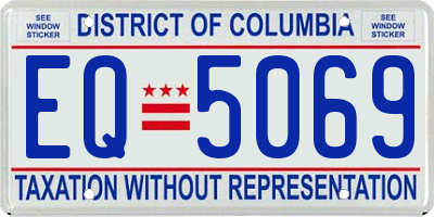 DC license plate EQ5069