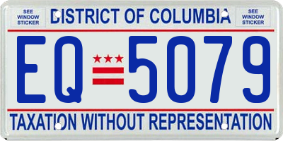 DC license plate EQ5079