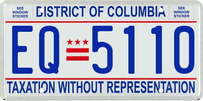 DC license plate EQ5110