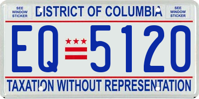 DC license plate EQ5120