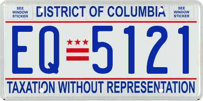 DC license plate EQ5121