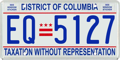 DC license plate EQ5127