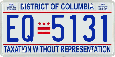 DC license plate EQ5131