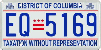 DC license plate EQ5169