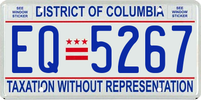 DC license plate EQ5267