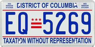 DC license plate EQ5269