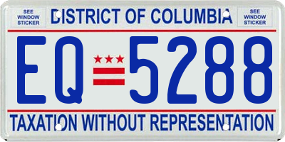 DC license plate EQ5288