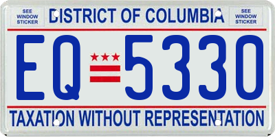 DC license plate EQ5330