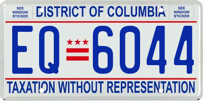 DC license plate EQ6044