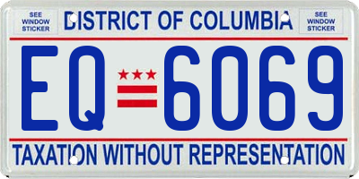 DC license plate EQ6069