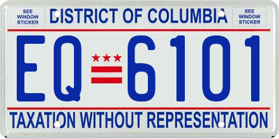 DC license plate EQ6101