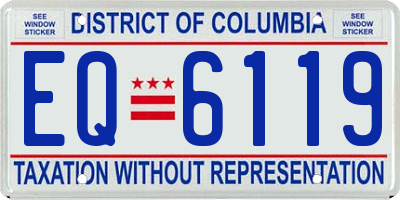 DC license plate EQ6119