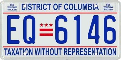 DC license plate EQ6146