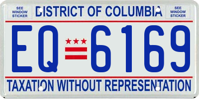 DC license plate EQ6169