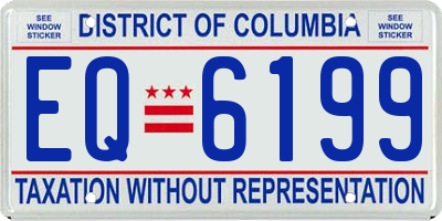 DC license plate EQ6199