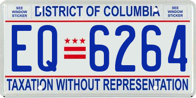 DC license plate EQ6264