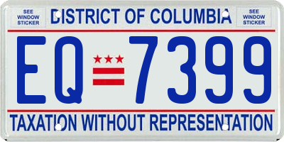 DC license plate EQ7399