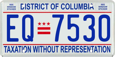 DC license plate EQ7530