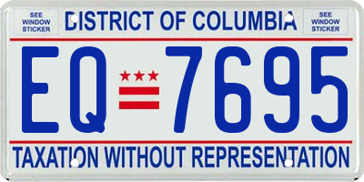 DC license plate EQ7695
