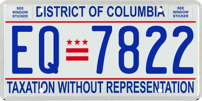 DC license plate EQ7822