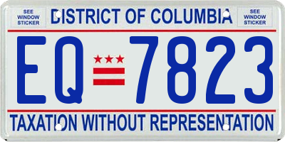 DC license plate EQ7823