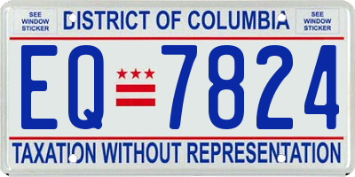 DC license plate EQ7824