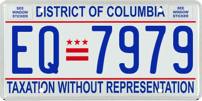 DC license plate EQ7979