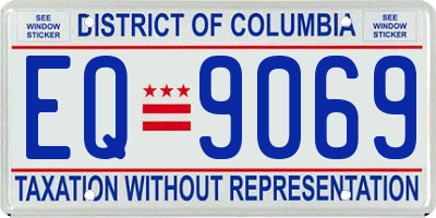DC license plate EQ9069