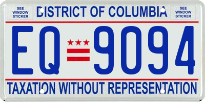DC license plate EQ9094