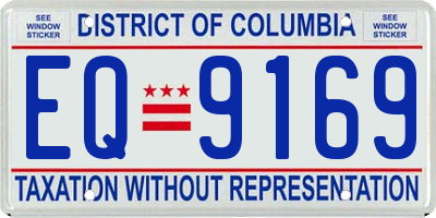 DC license plate EQ9169
