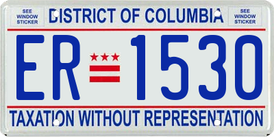 DC license plate ER1530