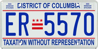 DC license plate ER5570