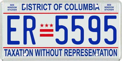 DC license plate ER5595