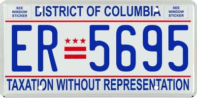DC license plate ER5695