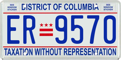 DC license plate ER9570