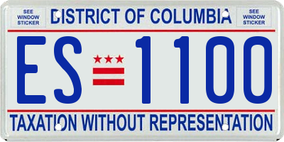 DC license plate ES1100