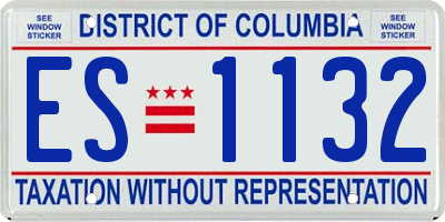 DC license plate ES1132