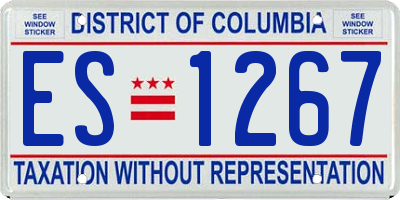 DC license plate ES1267