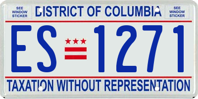 DC license plate ES1271