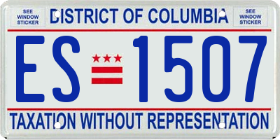 DC license plate ES1507