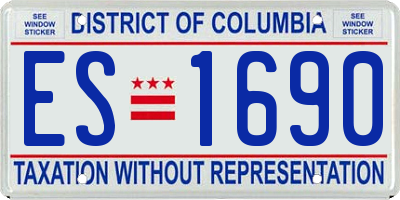 DC license plate ES1690