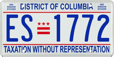DC license plate ES1772