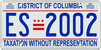 DC license plate ES2002