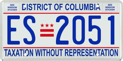 DC license plate ES2051