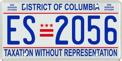 DC license plate ES2056