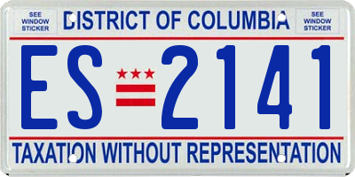 DC license plate ES2141