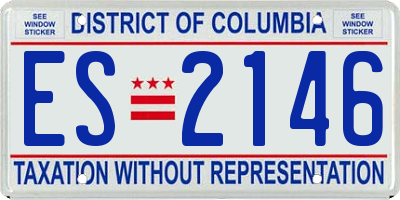 DC license plate ES2146