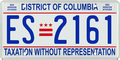 DC license plate ES2161